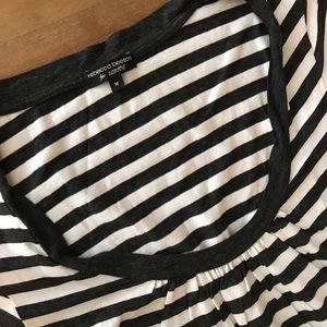 Grey and White Striped T